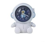 Alcancía con reloj integrado y diseño de hombre espacial para uso en escritorios fomenta el ahorro responsable en cualquier habitación de casa (A)