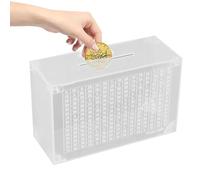 Alcancía de Acrílico Transparente | Alcancía de Ahorros con Apertura y Contador | Reutilizable de Acrílico Transparente para 5000 Monedas,para Adultos, Niños, Adolescentes, Peniques y