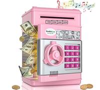 Alcancía de Gran Regalo para niños, alcancía electrónica, Mini cajero automático, Caja de Monedas electrónica para niños, Ahorro de Dinero en Papel, contraseña, Banco de Monedas