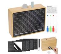 Alcancía de madera basada en números que apoya la educación financiera a través de cada contribución inmediata (B)