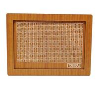 Alcancía de Madera, Caja de ahorros de Madera, Caja de ahorros for Monedas y Billetes, Caja de desafío, alcancía de Contador for Adultos, Ahorro de Dinero, tamaño único(F)