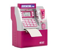 Alcancía de seguridad digital para ahorro de dinero eléctrica, operaciones de botón táctil simple, luz de sonido interactiva, hucha con contraseña automática