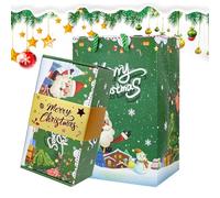 Alcancía Para Navidad Plegable Rebotable Cajas Navideñas Felices