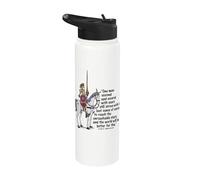 Alcanza las estrellas inalcanzables Better World Don Quijote Cita Stainless Steel Insulated Water Bottle