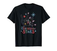Alcanzar las estrellas - Divertido lindo gato lamiendo trasero Camiseta
