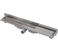 Alcaplast APZ104 - Canaleta flexible para desagüe de ducha, con rejilla de acero inoxidable, 1000 mm (puro)