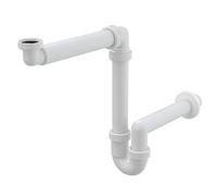 Alcaplast Lavabo A434 con tuerca de unión de 5/4", color blanco