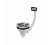 Alcaplast Válvula de desagüe A38 con rebosadero flexible, cromado