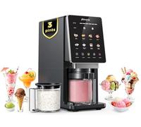 Alcarin - Máquina eléctrica para hacer helados caseros, congelados, gelatina, yorgurt, sorbete, mezcla y más, 10 programas de un solo toque con 3 pintas, ceto, vegano, opciones sin lácteos (no