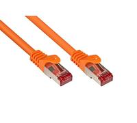 Alcasa 0.25m Cat6 S/FTP - Cable de Red (0,25 m, Cat6, S/FTP (S-STP), RJ-45, RJ-45, Naranja)