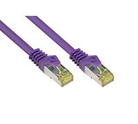 Alcasa 1.5m Cat7 RJ-45 - Cable de red (1,5 m, Cat7, S/FTP (S-STP), RJ-45, RJ-45, Violeta)