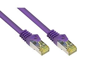 Alcasa 1.5m Cat7 RJ-45 - Cable de red (1,5 m, Cat7, S/FTP (S-STP), RJ-45, RJ-45, Violeta)