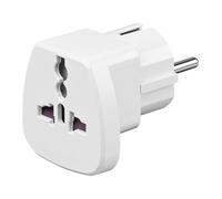 Alcasa 1500-RA1 Color blanco adaptador de enchufe eléctrico - Adaptador para enchufe