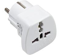 Alcasa 1500-RA1 Color blanco adaptador de enchufe eléctrico - Adaptador para enchufe