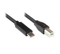 Alcasa 2510-cb005 cable usb usb 2.0 0,5 m usb c usb b negro