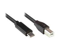 Alcasa 2510-cb010 cable usb usb 2.0 1 m usb b usb c negro