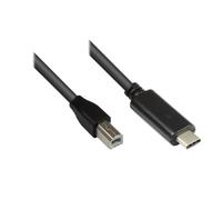Alcasa 2510-cb018 cable usb usb 2.0 1,8 m usb b usb c negro