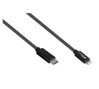 Alcasa 2510-cl005s cable usb usb 2.0 0,5 m usb c usb c/lightning negro