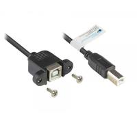Alcasa 2511-03eb cable usb usb 2.0 0,3 m usb b negro