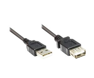 Alcasa 2511-of2s cable usb 1,8 m usb 2.0 usb a negro