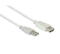 Alcasa 2511-of3 cable usb usb 2.0 3 m usb a blanco