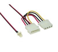 Alcasa 3pin - 4pin+4pin, m - m , 0.15m - Cable (m - m , 0.15m, Macho/hembra, Molex (3-pin), 2 x Molex (4-pin), Derecho, Derecho, Negro, Rojo, Color blanco, Amarillo)