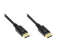 GC 4810-075G - Cable DisplayPort, conector DisplayPort 1.2, 7,5 m, negro, dorad