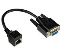 Alcasa 4945-ff cambiador de género para cable rj-45 rs232 negro