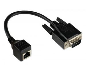 Alcasa 4945-mf cambiador de género para cable rj-45 rs232 negro