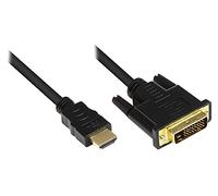 Alcasa 5m hdmi/dvi-d negro - adaptadores de cable de vídeo (5 m, hdmi