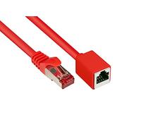 Alcasa 8063VR-100R - Cable de Red (10 m, Cat6, S/FTP (S-STP), RJ-45, RJ-45, Rojo)