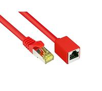 Alcasa 8070VR-030R - Cable de Red (3 m, Cat7, S/FTP (S-STP), RJ-45, RJ-45, Rojo)