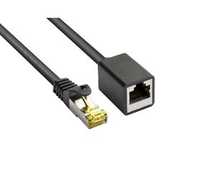 Alcasa 8070vr-100s cable de red negro 10 m cat7 s/ftp (s-stp)