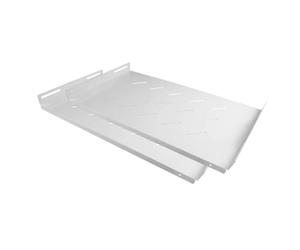 Alcasa Accesorios Marca Modelo 19" Fachboden, seitliche Befestigung, Einbautiefe 270 mm, 2er Set, reinweiß (RAL9010), Good Connections®