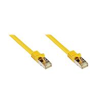 Alcasa Accesorios Marca Modelo RJ45 Patchkabel mit Cat. 7 Rohkabel und Rastnasenschutz (RNS®), S/FTP, PiMF, halogenfrei, 500MHz, OFC, Gelb, 30m, Good Connections®