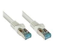 Alcasa Accesorios Marca Modelo RNS® Patchkabel Cat.6A, mit Messprotokoll + Serien-Nr, S/FTP, PiMF, halogenfrei (LSZH), 500MHz, 10Gbit/s, UL, Grau, 20m, Good Connections®