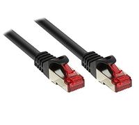 Alcasa Accesorios Marca Modelo RNS® Patchkabel mit Rastnasenschutz, Cat. 6, S/FTP, PiMF, PVC, 250MHz, Schwarz, 50m, Good Connections®