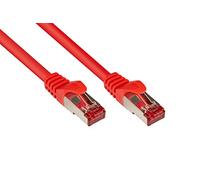 Alcasa Cat. 6 S/FTP, 1m - Cable de red (1m, 1 m, Cat6, S/FTP (S-STP), RJ-45, RJ-45, Rojo)