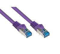 Alcasa Cat6a 10m - Cable de Red (10 m, Cat6a, S/FTP (S-STP), RJ-45, RJ-45, Violeta)