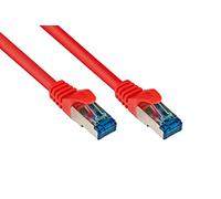 Alcasa Cat6a 30m - Cable de red (30 m, Cat6a, S/FTP (S-STP), RJ-45, RJ-45, Rojo)