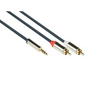 Alcasa gc-m0057 cable de audio 1 m 3,5mm 2 x rca azul