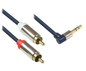 Alcasa gc-m0065 cable de audio 2 m 3,5mm 2 x rca azul