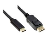 Alcasa gc-m0107 adaptador de cable de vídeo 3 m usb tipo c displaypor