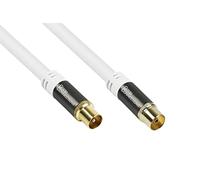 Alcasa gc-m2042 cable coaxial rg-6/u 1,5 m iec/koax blanco