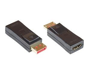 Alcasa hdmi-dp14g cambiador de género para cable displayport negro