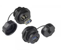 Alcasa ic04-u304 conector usb a negro