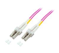 Alcasa lc/lc, 1 m cable de fibra óptica e infiniband violeta