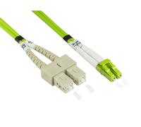 Good Connections Duplex - Cable de conexión (Conector SC a Conector SC, Cable de Fibra de Vidrio) LC - SC 2 m OM5 - Limettengrün