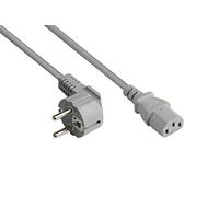 Alcasa p0130-gr030 cable de transmisión blanco 3 m enchufe tipo e+f c