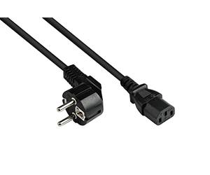 Alcasa p0130-s007 cable de transmisión negro 0,75 m cee7/7 iec c13